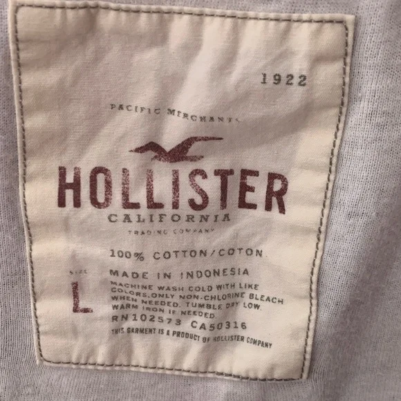 Hollister Cream Short Sleeve Tee - Picture 3 of 6